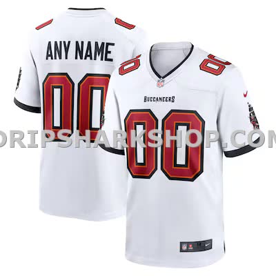 Mens Nike White Tampa Bay Buccaneers White Custom Game Jersey