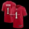 Mens Nike Number 1 Groom Red Tampa Bay Buccaneers Game Jersey
