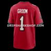 Mens Nike Number 1 Groom Red Tampa Bay Buccaneers Game Jersey