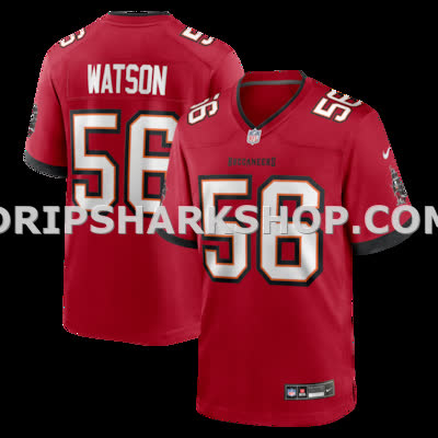 Mens Nike Desmond Watson Red Tampa Bay Buccaneers Team Game Jersey