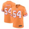 Mens Nike Lavonte David Orange Tampa Bay Buccaneers Throwback Game Jersey