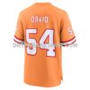 Mens Nike Lavonte David Orange Tampa Bay Buccaneers Throwback Game Jersey