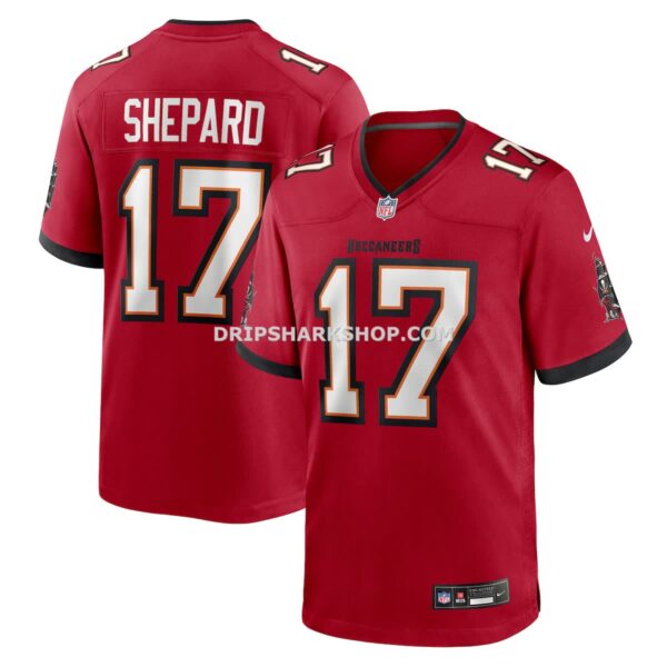 Mens Nike Sterling Shepard Red Tampa Bay Buccaneers Team Game Jersey