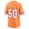 Mens Nike Vita Vea Orange Tampa Bay Buccaneers Throwback Game Jersey