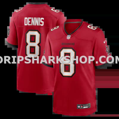 Mens Nike Sirvocea Dennis Red Tampa Bay Buccaneers Game Jersey