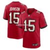 Mens Nike Tez Johnson Red Tampa Bay Buccaneers Team Game Jersey
