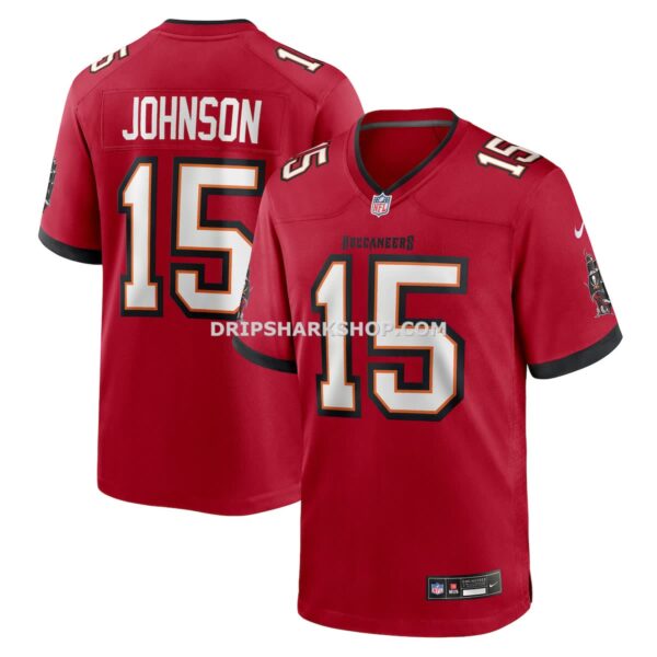 Mens Nike Tez Johnson Red Tampa Bay Buccaneers Team Game Jersey