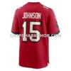 Mens Nike Tez Johnson Red Tampa Bay Buccaneers Team Game Jersey