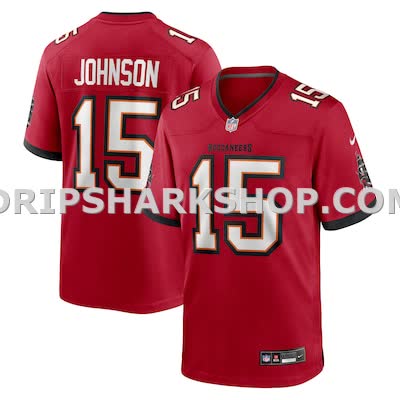 Mens Nike Tez Johnson Red Tampa Bay Buccaneers Team Game Jersey