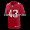 NFL301979G06-06431e Mens Nike Chris Braswell Red Tampa Bay Buccaneers Game Jersey