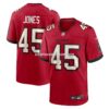 Mens Nike Deion Jones Red Tampa Bay Buccaneers Team Game Jersey