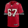 NFL30261aG05-eda2b0 Mens Nike Luke Goedeke Red Tampa Bay Buccaneers Game Player Jersey