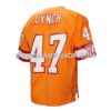 Mens Mitchell And Ness John Lynch Orange Tampa Bay Buccaneers 1993 Legacy Replica Jersey
