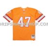 Mens Mitchell And Ness John Lynch Orange Tampa Bay Buccaneers 1993 Legacy Replica Jersey