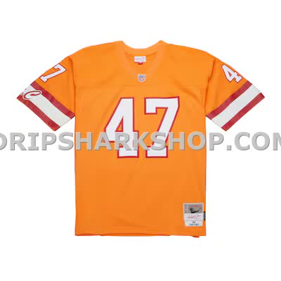 Mens Mitchell And Ness John Lynch Orange Tampa Bay Buccaneers 1993 Legacy Replica Jersey