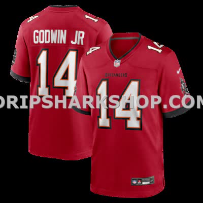 Mens Nike Chris Godwin Jr Red Tampa Bay Buccaneers Game Player Jersey