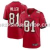 NFL3033a8M01-e2f127 Mens Nike Ryan Miller Red Tampa Bay Buccaneers Team Game Jersey