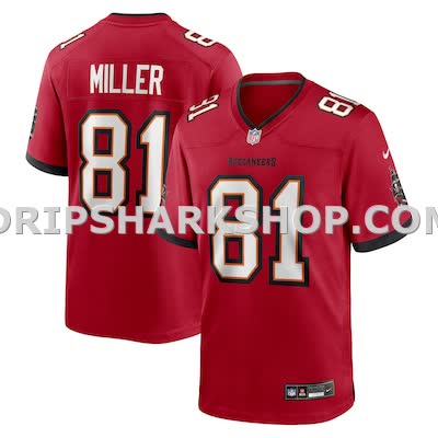 Mens Nike Ryan Miller Red Tampa Bay Buccaneers Team Game Jersey