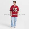 Mens Nike Benton Whitley Red Tampa Bay Buccaneers Team Game Jersey