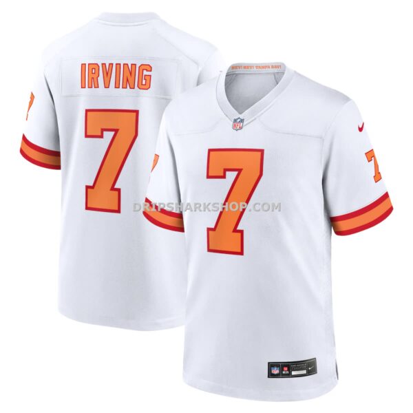 Mens Nike Bucky Irving White 76 Tampa Bay Buccaneers Game Jersey