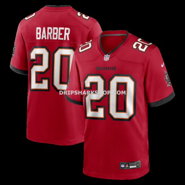 Mens Nike Ronde Barber Red Tampa Bay Buccaneers Game Retired Player Jersey