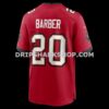 Mens Nike Ronde Barber Red Tampa Bay Buccaneers Game Retired Player Jersey