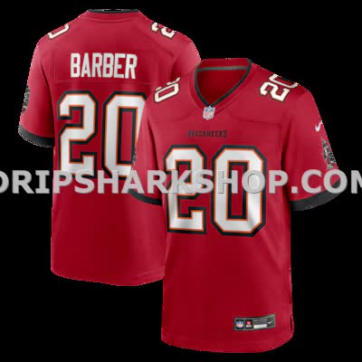 Mens Nike Ronde Barber Red Tampa Bay Buccaneers Game Retired Player Jersey