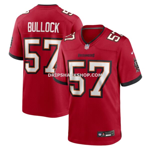 NFL303e1eG04-1b194d Mens Nike John Bullock Red Tampa Bay Buccaneers Team Game Jersey