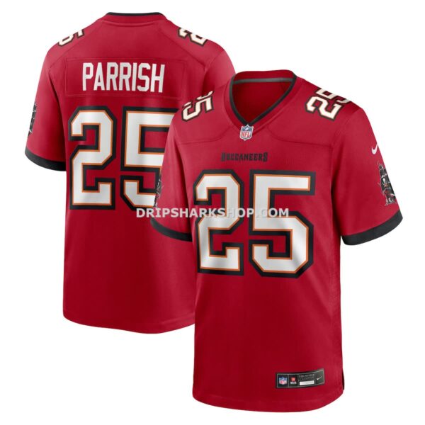 NFL3049caG04-04b2d9 Mens Nike Jacob Parrish Red Tampa Bay Buccaneers Team Game Jersey