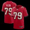 Mens Nike Elijah Klein Red Tampa Bay Buccaneers Game Jersey