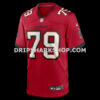 Mens Nike Elijah Klein Red Tampa Bay Buccaneers Game Jersey