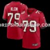 Mens Nike Elijah Klein Red Tampa Bay Buccaneers Game Jersey