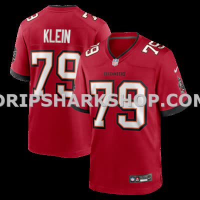 Mens Nike Elijah Klein Red Tampa Bay Buccaneers Game Jersey
