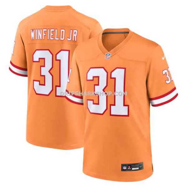 Mens Nike Antoine Winfield Jr Orange Tampa Bay Buccaneers Throwback Game Jersey