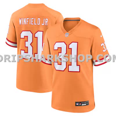 Mens Nike Antoine Winfield Jr Orange Tampa Bay Buccaneers Throwback Game Jersey