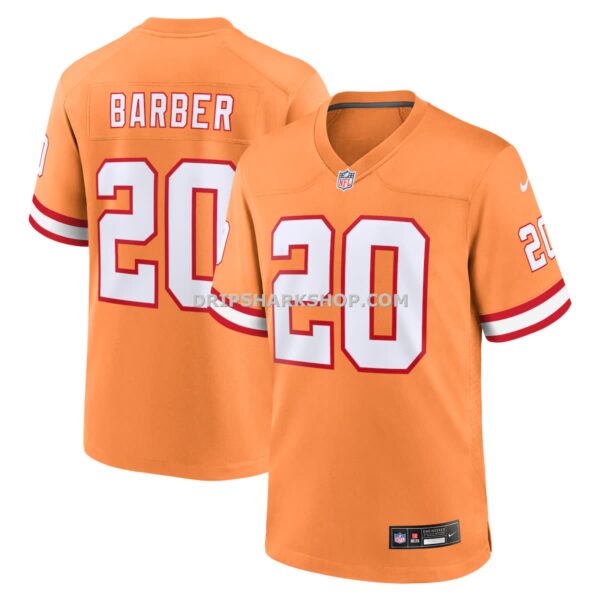 NFL305ee6G04-031851 Mens Nike Ronde Barber Orange Tampa Bay Buccaneers Retired Player Alternate Game Jersey