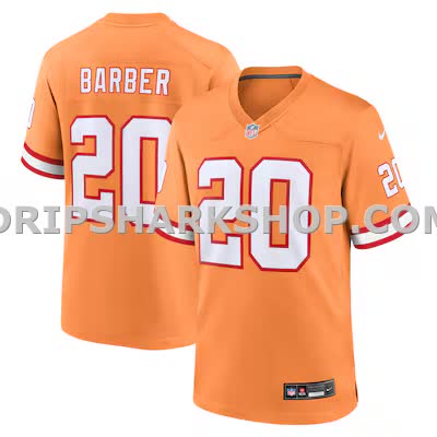 Mens Nike Ronde Barber Orange Tampa Bay Buccaneers Retired Player Alternate Game Jersey