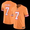 Mens Nike Bucky Irving Orange Tampa Bay Buccaneers Alternate 2 Throwback Vapor Fuse Limited Jersey
