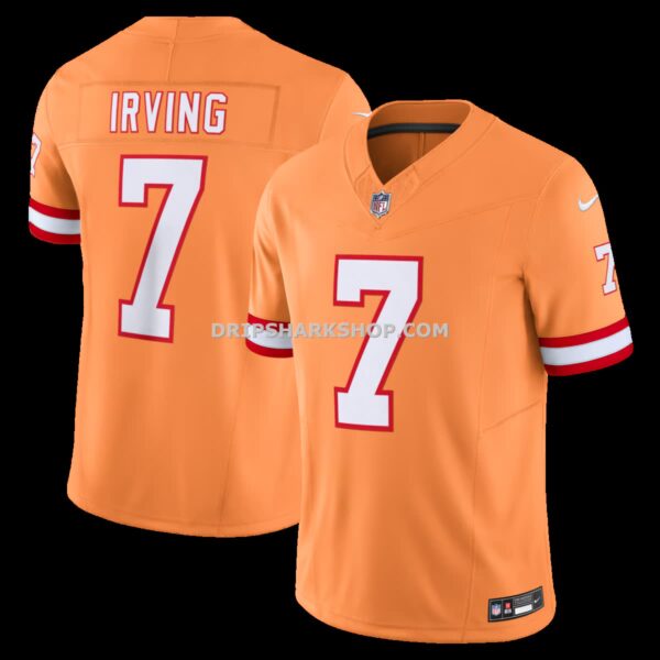 Mens Nike Bucky Irving Orange Tampa Bay Buccaneers Alternate 2 Throwback Vapor Fuse Limited Jersey