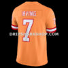 Mens Nike Bucky Irving Orange Tampa Bay Buccaneers Alternate 2 Throwback Vapor Fuse Limited Jersey