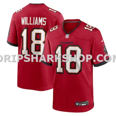 Mens Nike Josh Williams Red Tampa Bay Buccaneers Team Game Jersey
