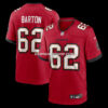 Mens Nike Graham Barton Red Tampa Bay Buccaneers Player Game Jersey