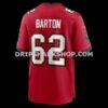 Mens Nike Graham Barton Red Tampa Bay Buccaneers Player Game Jersey