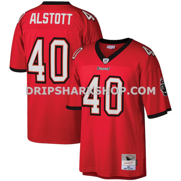 Mens Mitchell And Ness Mike Alstott Red Tampa Bay Buccaneers Legacy Replica Jersey Pi3610000