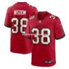 Mens Nike Rashad Wisdom Red Tampa Bay Buccaneers Team Game Jersey