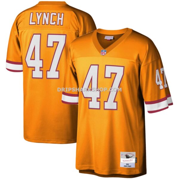 Mens Mitchell And Ness John Lynch Orange Tampa Bay Buccaneers Big And Tall 1995 Legacy Retired Player Jersey