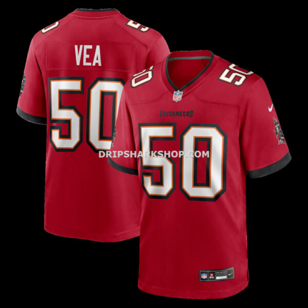 Mens Nike Vita Vea Red Tampa Bay Buccaneers Game Jersey