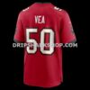 Mens Nike Vita Vea Red Tampa Bay Buccaneers Game Jersey