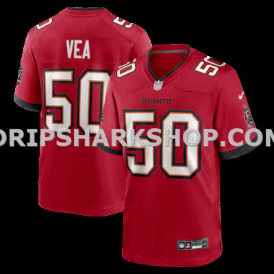Mens Nike Vita Vea Red Tampa Bay Buccaneers Game Jersey