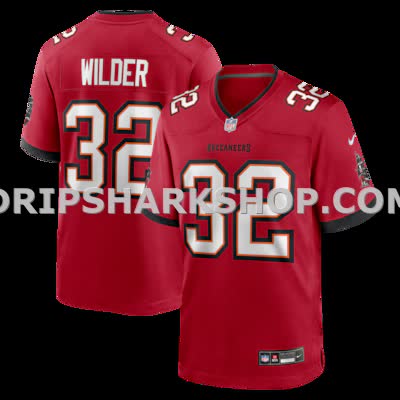Mens Nike James Wilder Red Tampa Bay Buccaneers Game Retired Player Jersey